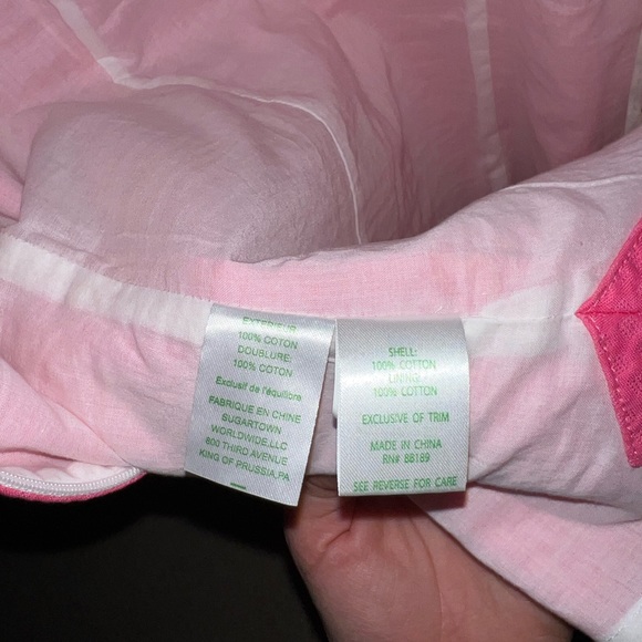 LILLY PULITZER Annabelle Pink White Halter Tank Top Blouse - Size 4 - Picture 7 of 7